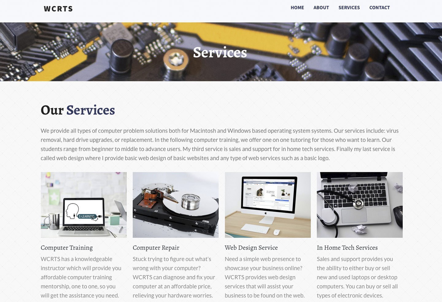 WCRTS Services Page